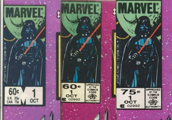 Three different versions of this Star Wars comic exist too... And the one on the right has a higher cover price and is drastically more rare!