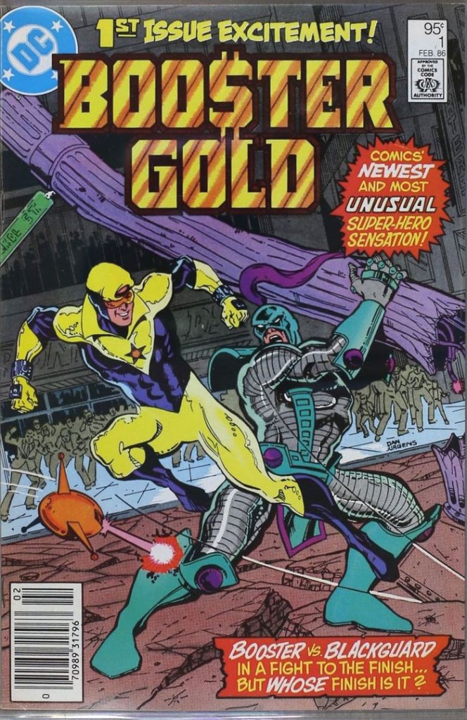 Booster Gold #1, Type 1A 95 Cent Cover Price Variant