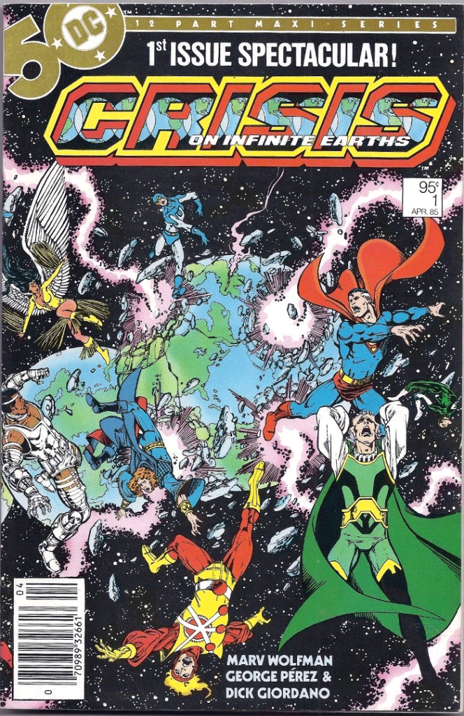 Crisis on Infinite Earths #1, Type 1A 95¢ Cover Price Variant; Canadian Newsstand