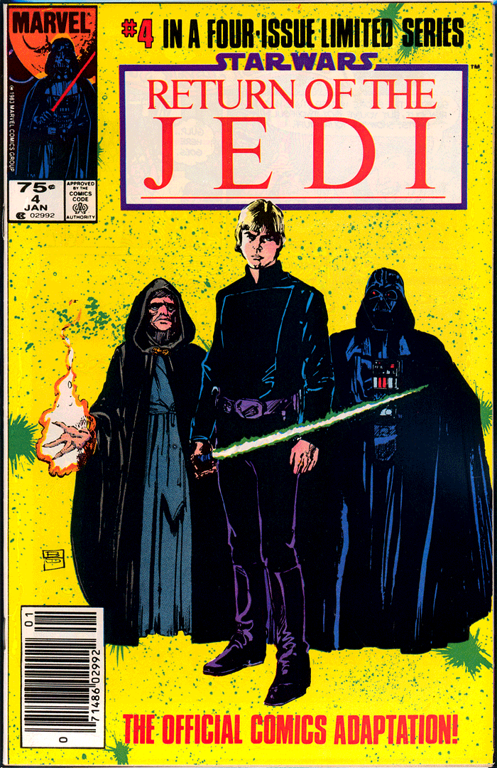 Star Wars Return of the Jedi #4, Type 1A 75¢ Cover Price Variant; Canadian Newsstand