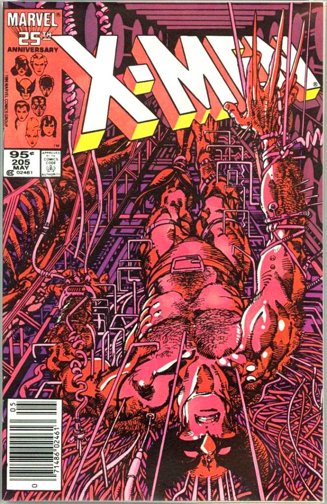 X-Men #205, Type 1A 95¢ Cover Price Variant; Canadian Newsstand