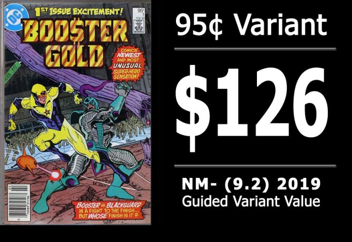 #15: Booster Gold #1, 2019 NM- Variant Value = $126