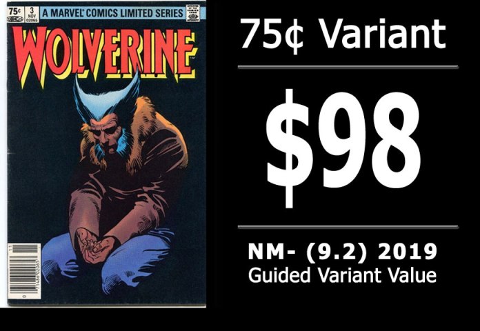 #21: Wolverine Limited Series #3, 2019 NM- Variant Value = $98