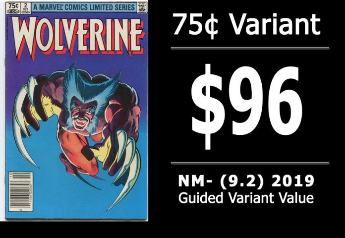 #22: Wolverine Limited Series #2, 2019 NM- Variant Value = $96