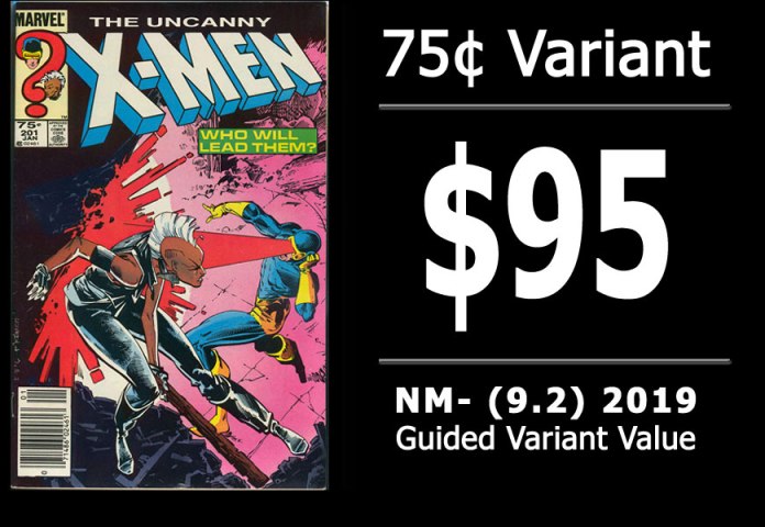 #24: Uncanny X-Men #201, 2019 NM- Variant Value = $95