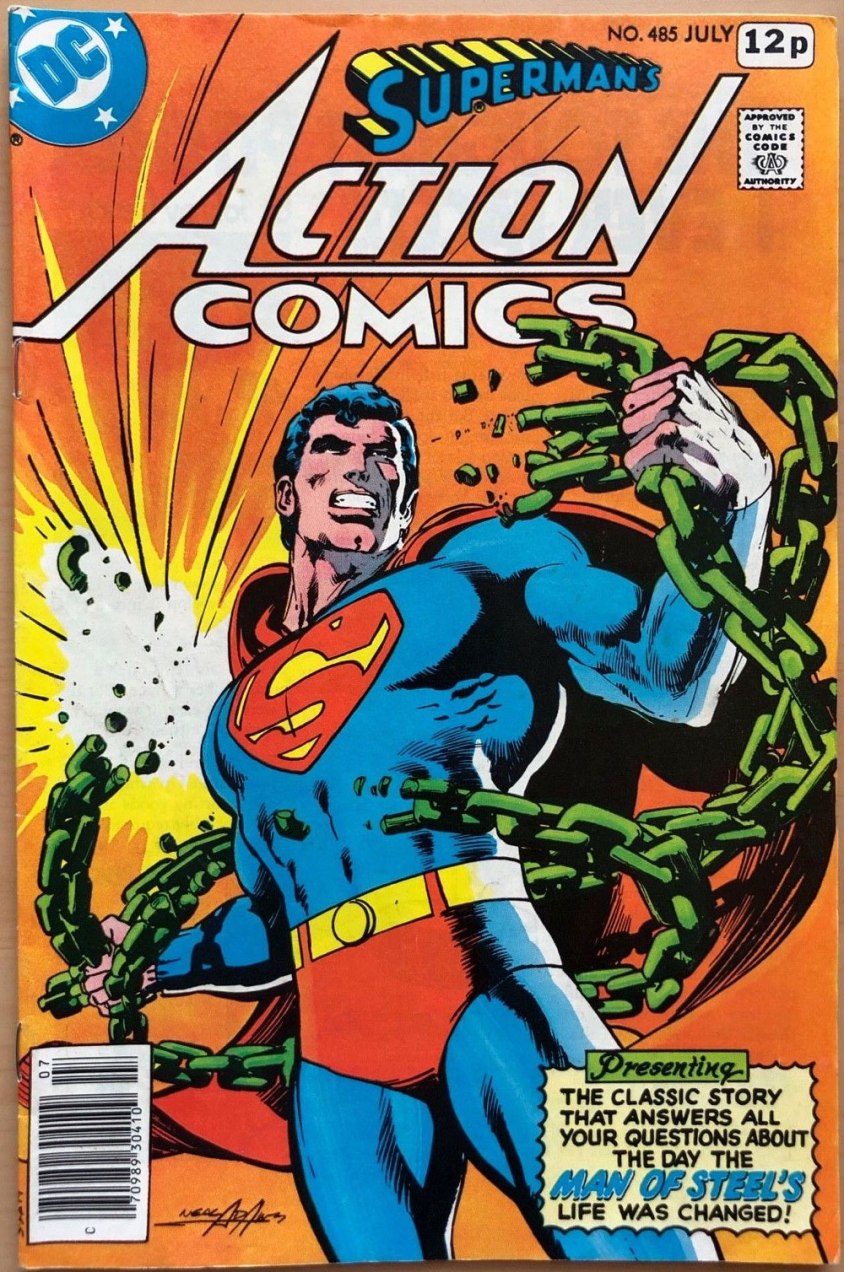 Action Comics #485, 12p Pence Price Variant