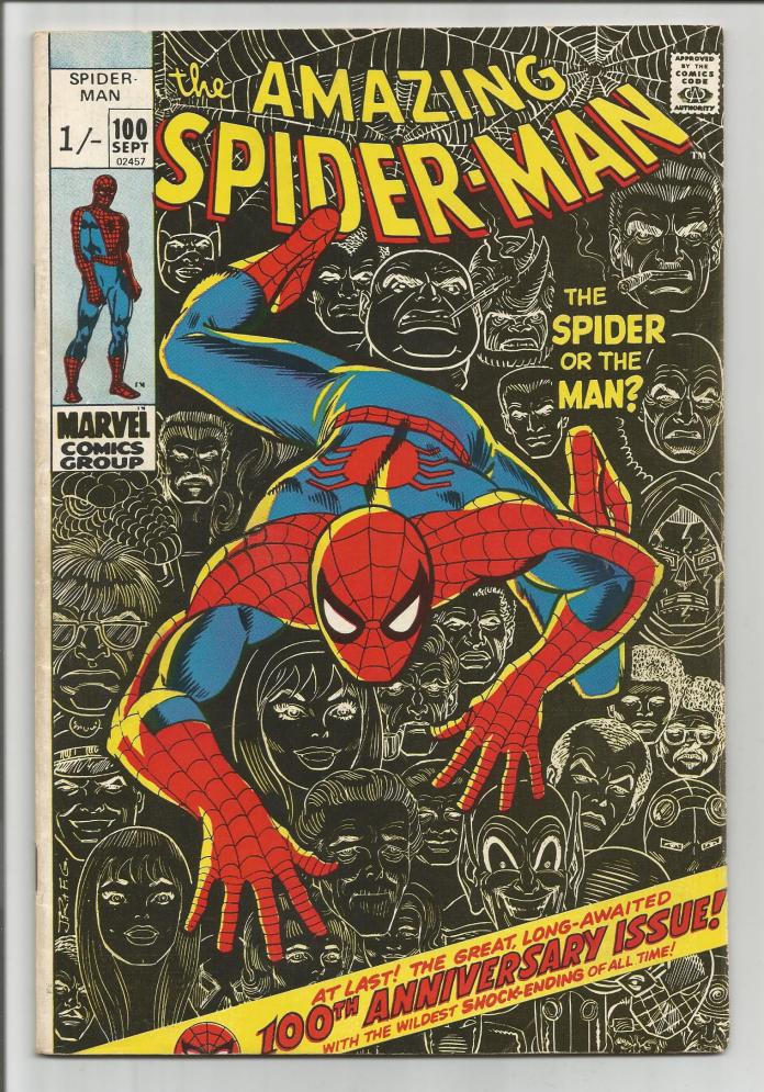 Amazing Spider-Man #100, 1/- Pence Price Variant