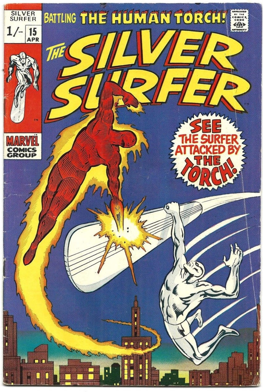 Silver Surfer #15, 1/- Pence Price Variant