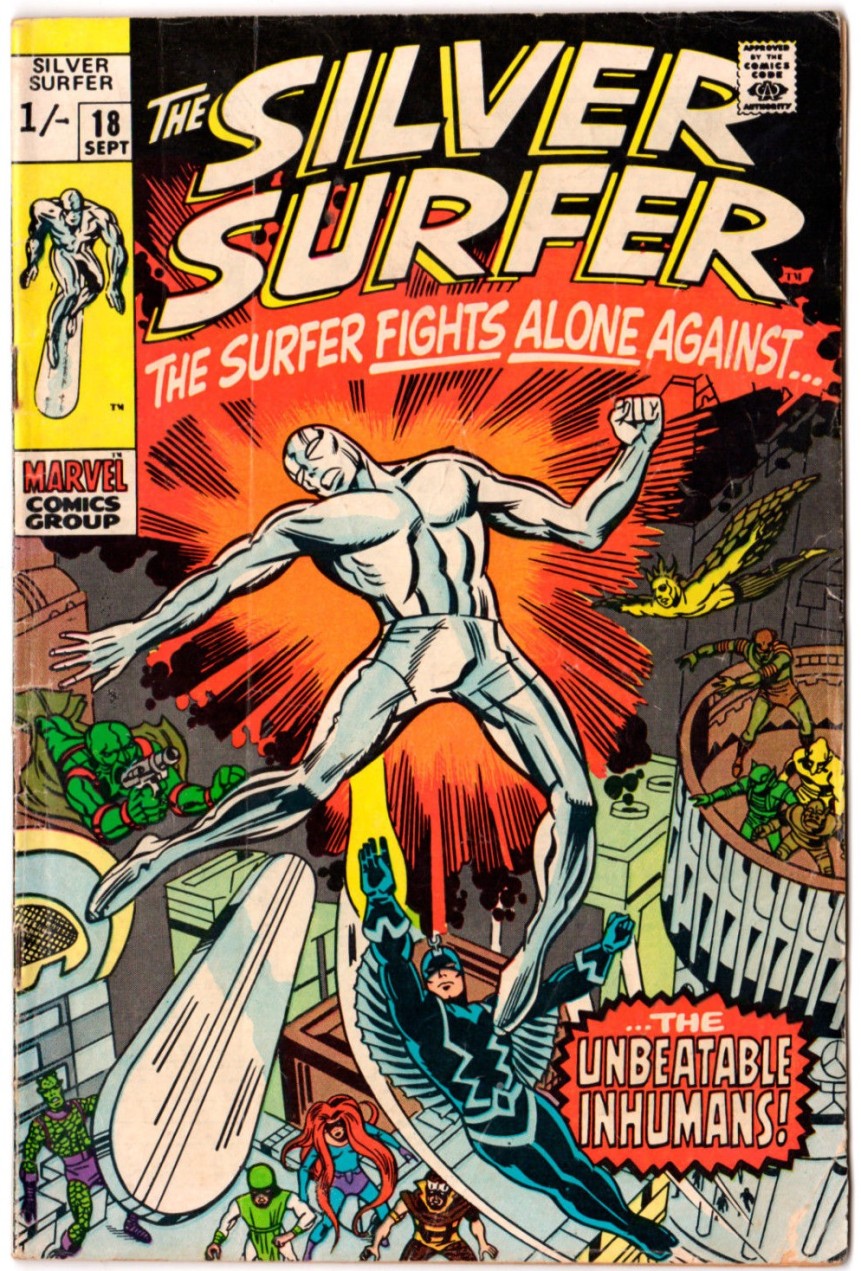 Silver Surfer #18, 1/- Pence Price Variant